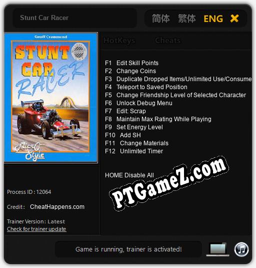 Stunt Car Racer: Treinador (V1.0.94)