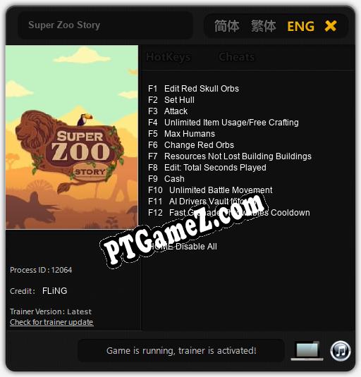 Super Zoo Story: Treinador (V1.0.77)