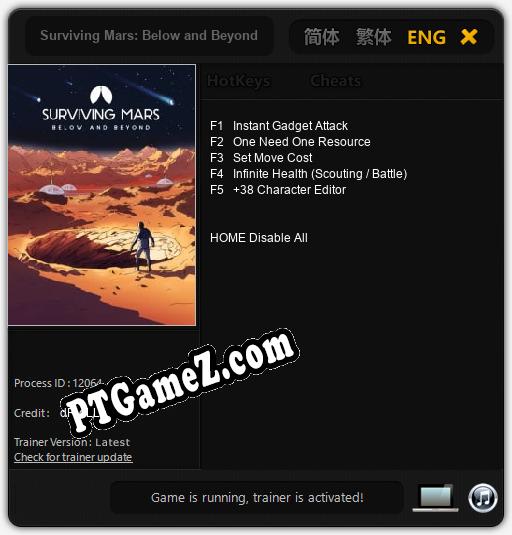 Treinador liberado para Surviving Mars: Below and Beyond [v1.0.6]