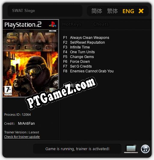 SWAT Siege: Treinador (V1.0.43)