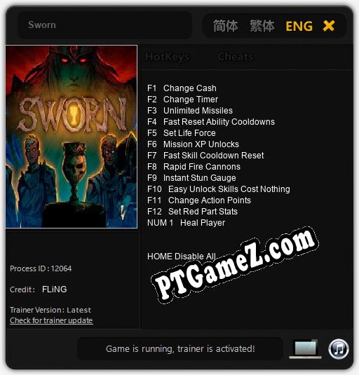 Sworn: Cheats, Trainer +13 [FLiNG]
