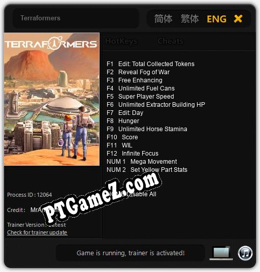 Terraformers: Trainer +14 [v1.4]