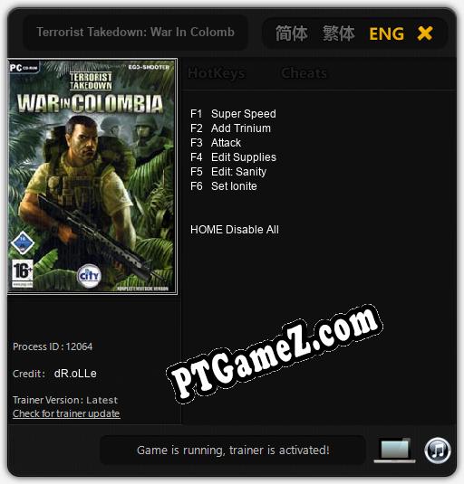 Terrorist Takedown: War In Colombia: Trainer +6 [v1.4]