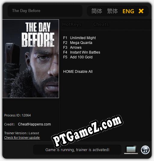 Treinador liberado para The Day Before [v1.0.4]