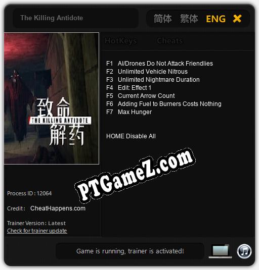 The Killing Antidote: Treinador (V1.0.9)