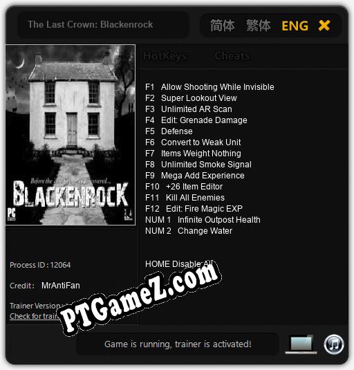 The Last Crown: Blackenrock: Treinador (V1.0.3)