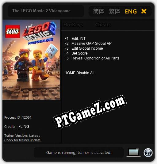 The LEGO Movie 2 Videogame: Trainer +5 [v1.4]