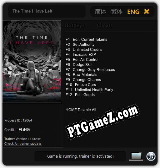 The Time I Have Left: Treinador (V1.0.20)