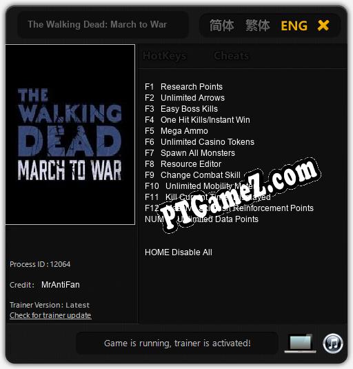 The Walking Dead: March to War: Treinador (V1.0.33)