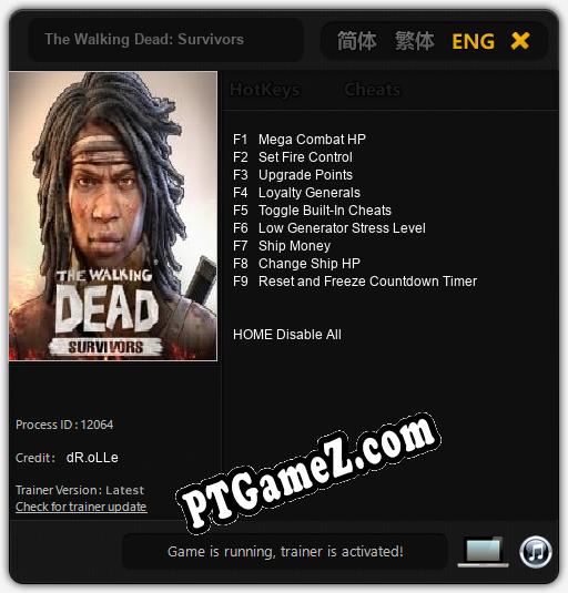 The Walking Dead: Survivors: Treinador (V1.0.56)