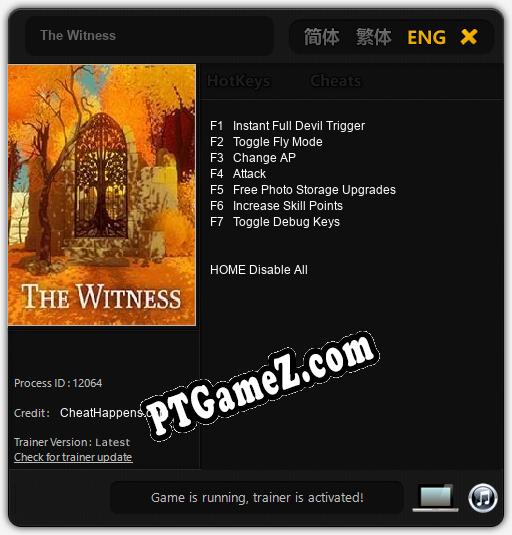 The Witness: Treinador (V1.0.87)