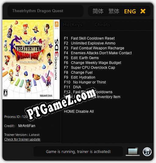 Theatrhythm Dragon Quest: Cheats, Trainer +13 [MrAntiFan]