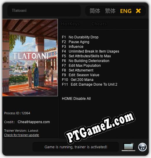 Treinador liberado para Tlatoani [v1.0.9]