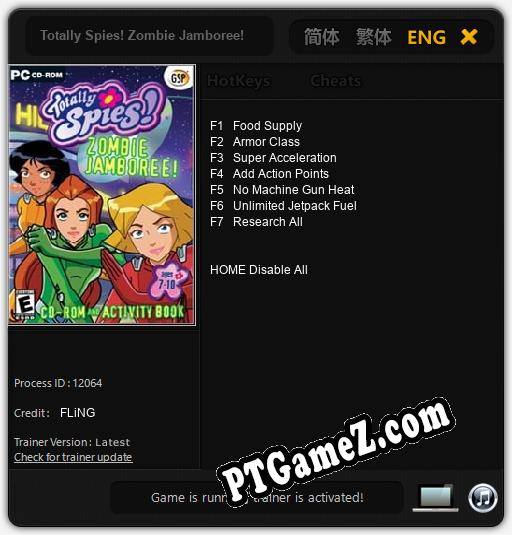 Totally Spies! Zombie Jamboree!: Cheats, Trainer +7 [FLiNG]