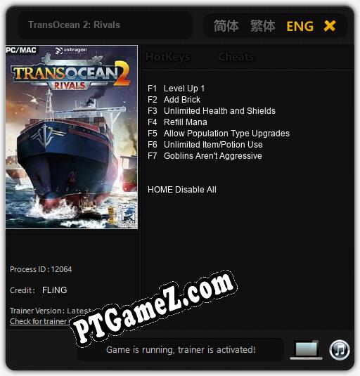 TransOcean 2: Rivals: Treinador (V1.0.93)
