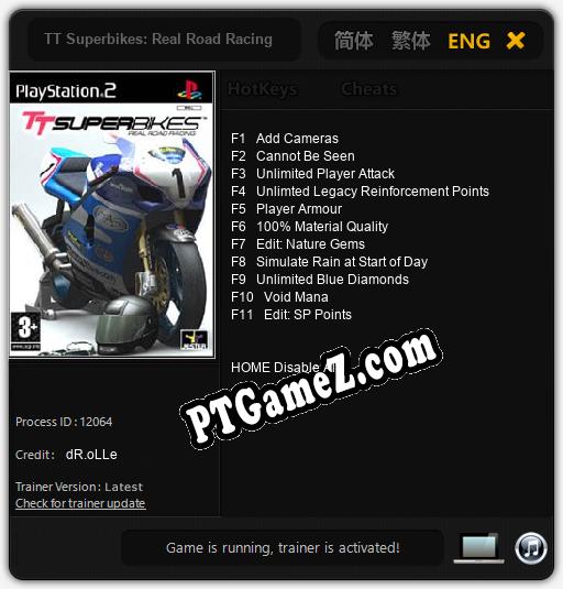 TT Superbikes: Real Road Racing: Cheats, Trainer +11 [dR.oLLe]