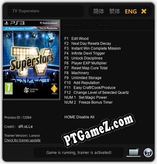 TV Superstars: Cheats, Trainer +14 [dR.oLLe]