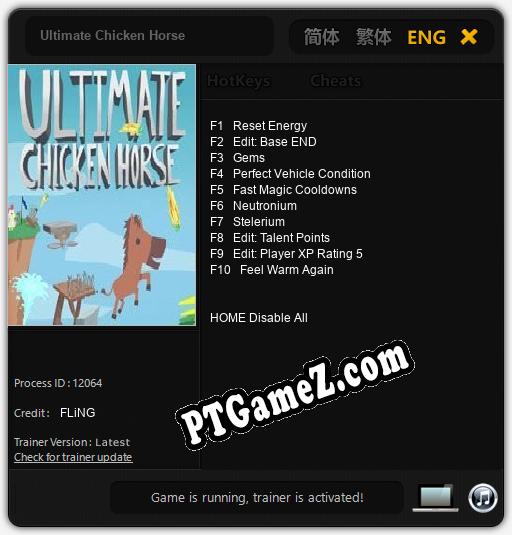 Ultimate Chicken Horse: Treinador (V1.0.12)