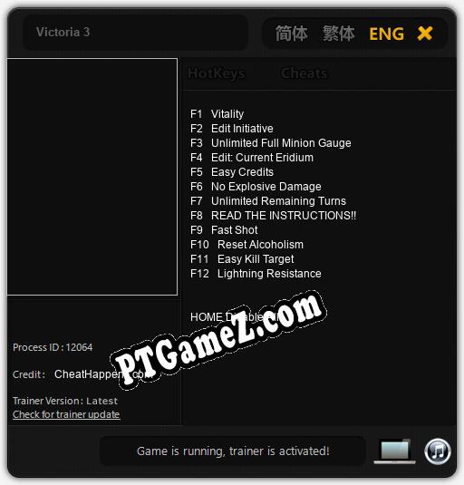 Victoria 3: Cheats, Trainer +12 [CheatHappens.com]