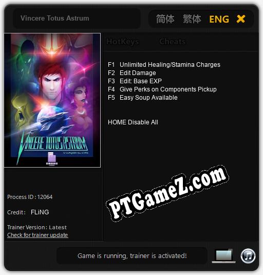 Vincere Totus Astrum: Cheats, Trainer +5 [FLiNG]