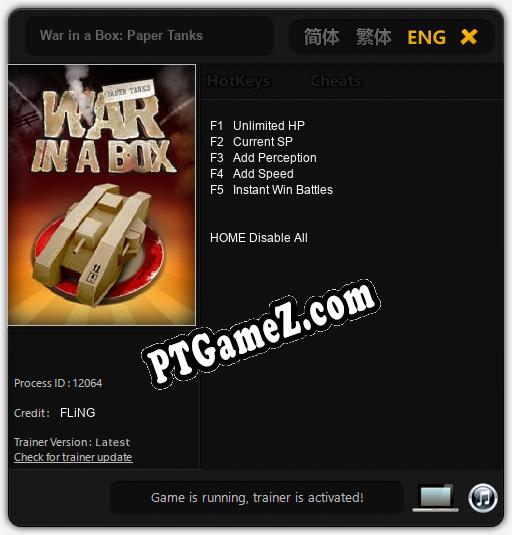 War in a Box: Paper Tanks: Cheats, Trainer +5 [FLiNG]