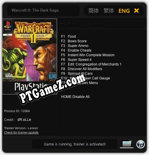Warcraft II: The Dark Saga: Cheats, Trainer +11 [dR.oLLe]