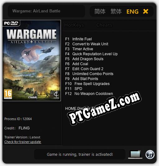 Wargame: AirLand Battle: Trainer +12 [v1.3]