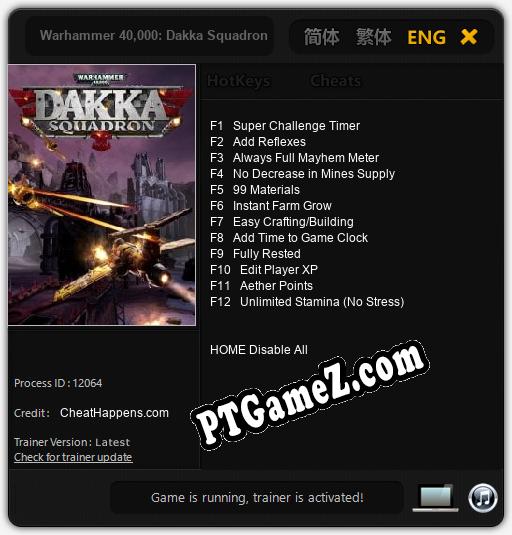 Warhammer 40,000: Dakka Squadron: Treinador (V1.0.26)