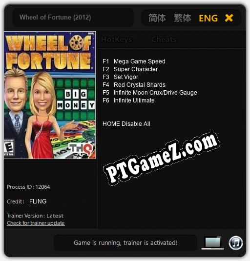 Wheel of Fortune (2012): Cheats, Trainer +6 [FLiNG]