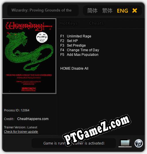 Wizardry: Proving Grounds of the Mad Overlord: Trainer +5 [v1.7]