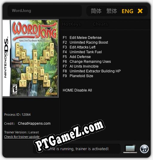 Treinador liberado para WordJong [v1.0.8]