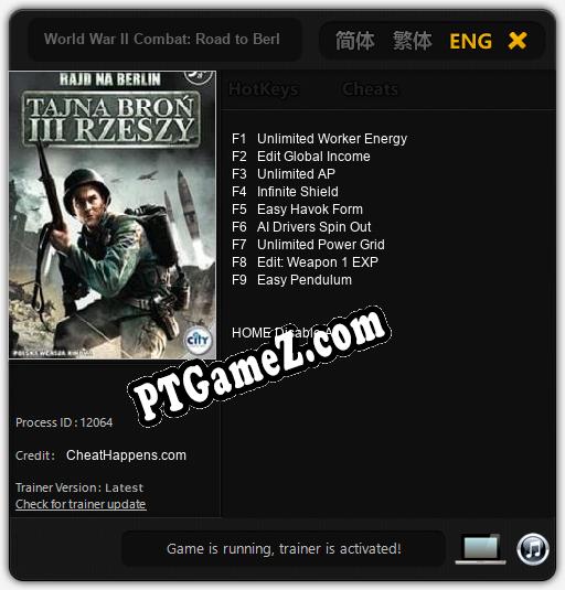 World War II Combat: Road to Berlin: Cheats, Trainer +9 [CheatHappens.com]