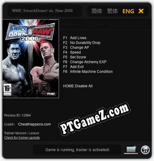 WWE SmackDown! vs. Raw 2006: Treinador (V1.0.17)
