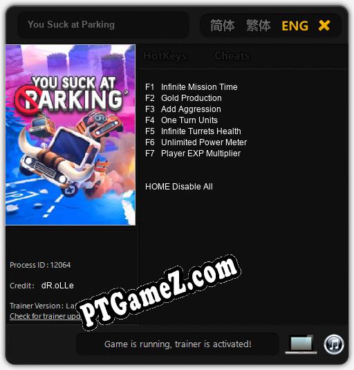 You Suck at Parking: Cheats, Trainer +7 [dR.oLLe]
